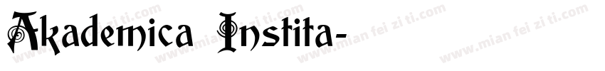 Akademica Instita字体转换